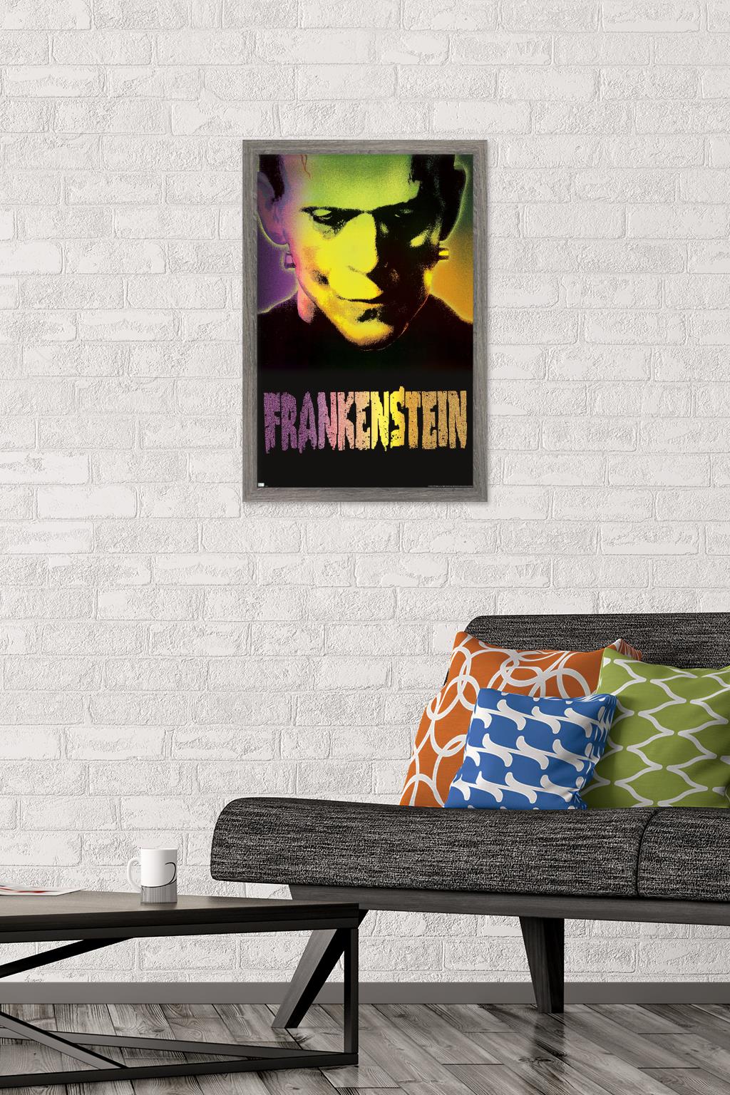 Frankenstein - Close-Up Wall Poster, 14.725" x 22.375" Framed