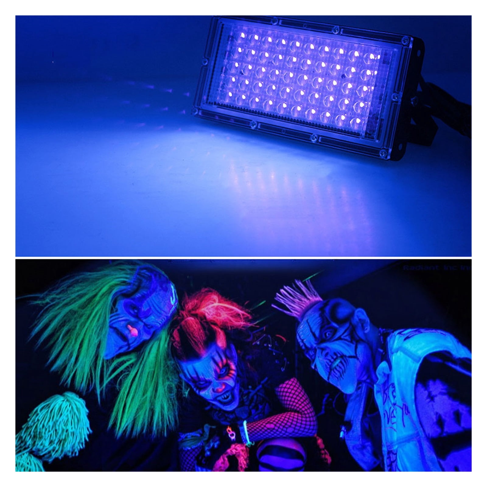 Outdoor UV Led Black Light 100W 200W 300W Waterproof Sta Dance Ultraviolet Blacklight Flood Light For Glow In The Party Decor ,Save Energ