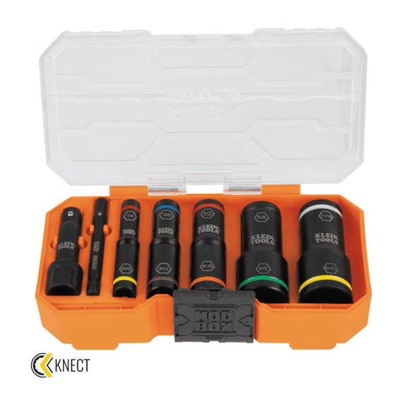 Klein Tools Hd Flip Sae Socket Kit 8Pc