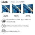 thumbnail image 4 of MUOOUM Blue Marble Print Set of 2 Throw Pillow Covers Cases - 16" x 16" Square Decorative Cushion Covers for Sofa Couch Bed Home Decoration, 4 of 7