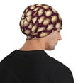 thumbnail image 5 of Easygdp Golden Christmas Balls Knit Beanie, Soft Beanie Hat, Daily Beanie in Fine Knit for Women Men Winter, 5 of 7