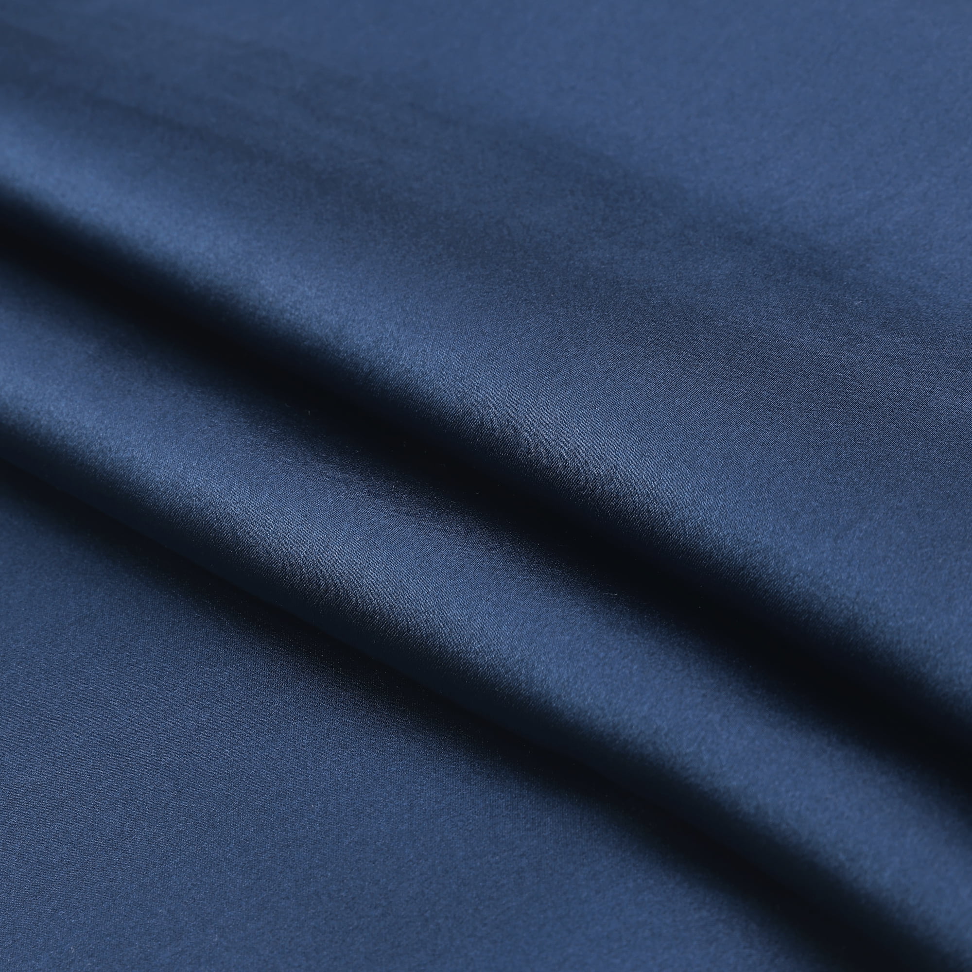 Unique Bargains Envelope Closure Soft and Durable Silk Pillowcase Navy Blue Queen