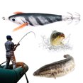 thumbnail image 2 of Cebos Biónicos para Camarones Señuelos Pulpo Anzuelo Calamar Artificial Luminoso Horizontal 70mm, 2 of 9