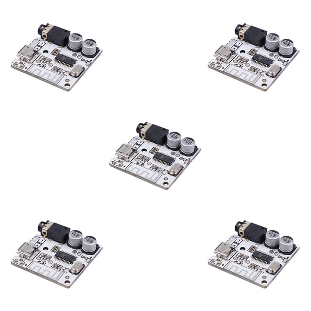 Sidaley Módulo receptor Bluetooth 5,0, módulo receptor de Audio inalámbrico para coche, interfaz USB de 3,5mm, placa de circuito DIY para Type5 NO5
