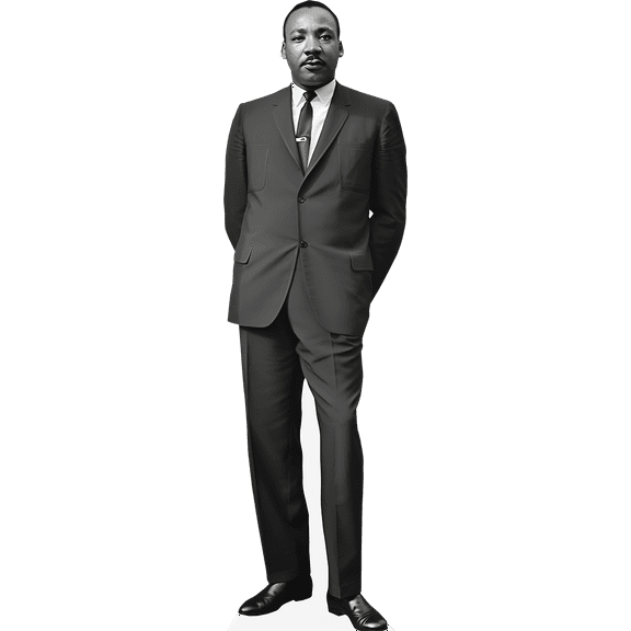 Martin Luther King (Bw) Lifesize Cardboard Cutout Standee