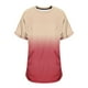 thumbnail image 3 of Tops Cortos para Mujeres, Cintura Plisada Cuello Redondo Tamaño Grande Camiseta de Manga Corta Top Casual Hecha de Estante de Imitación, Camisetas Casuales de Mujer, 3 of 6