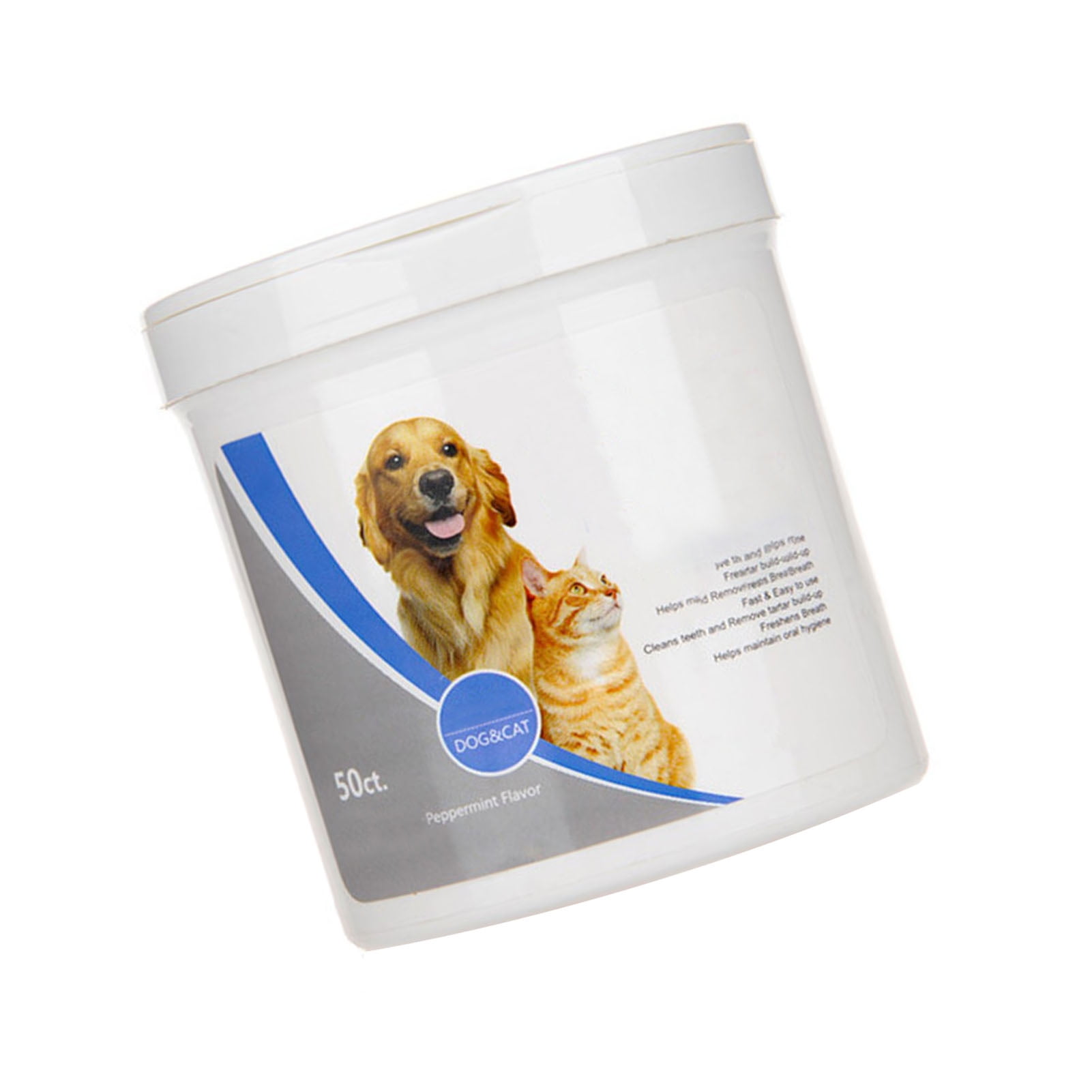 50pcs Dog Teeth Cleaning Finger Wipes Disposable Reduces Plaque Freshens Breath Pet Dental Care Finger Wipes Walmart