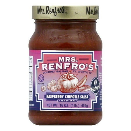 Raspberry Chipotle - Mrs. Renfro's Salsa Chipotle Raspberry, 16 OZ (Pack of 6)