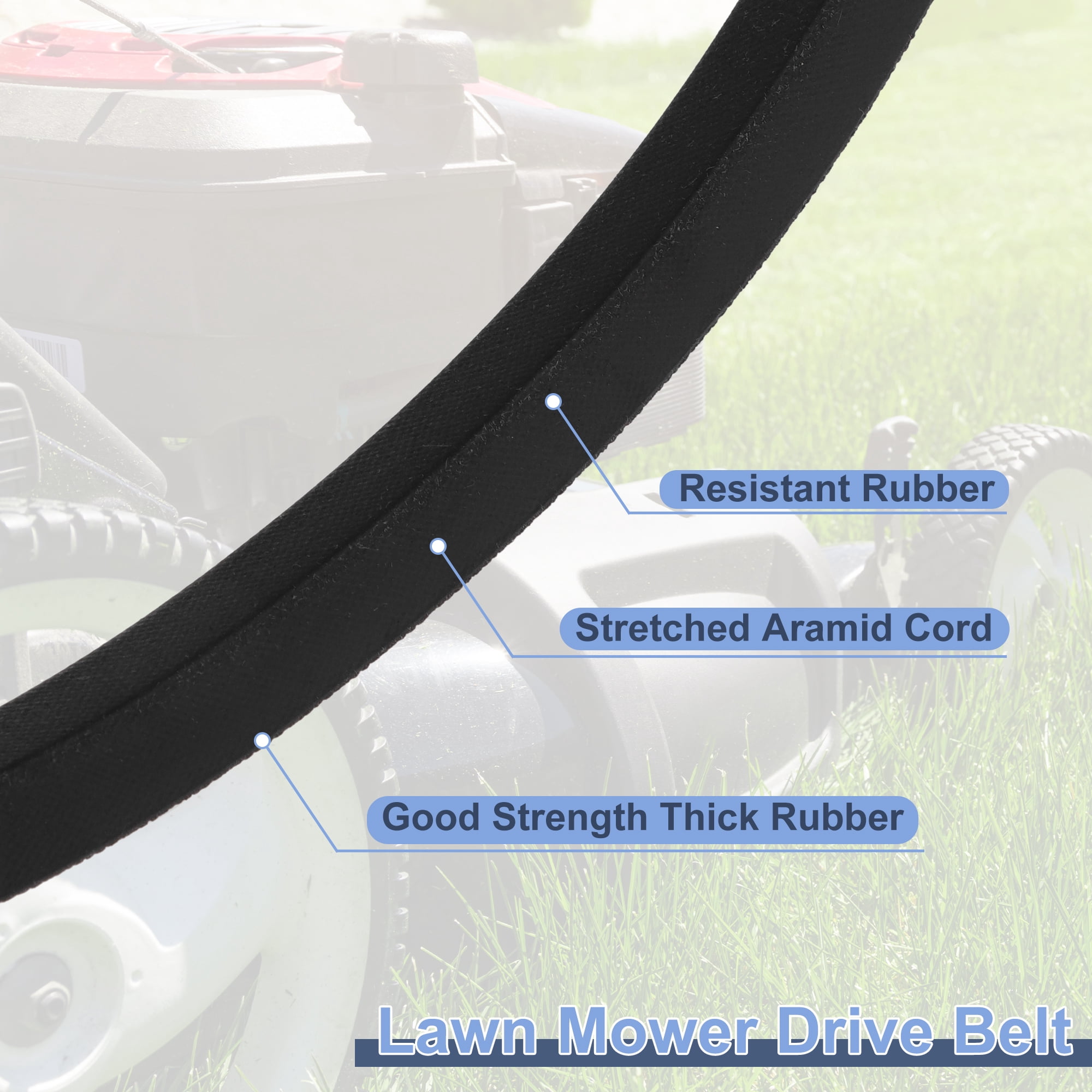 No.07200817 Lawn Mower Deck Belt Lawn Mower Drive Belt for Gravely ZT HD 60 1 Pc