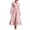 Pink, variant on Women's Fall Floral Printed Maxi Dress V Neck Lantern Long Sleeve Boho Dresses for Wedding Guest Beach Vacation