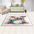 thumbnail image 3 of Carpet Mat with Memory Foam Ultra-Soft and Non-Slip Area Rug 60"x39" Colorful Drum, 3 of 7