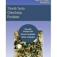 thumbnail image 4 of Helping Hand Thumb Tacks Push Pins 100 Pieces Brass with Reusable Storage Case, 3-Pack, 4 of 7