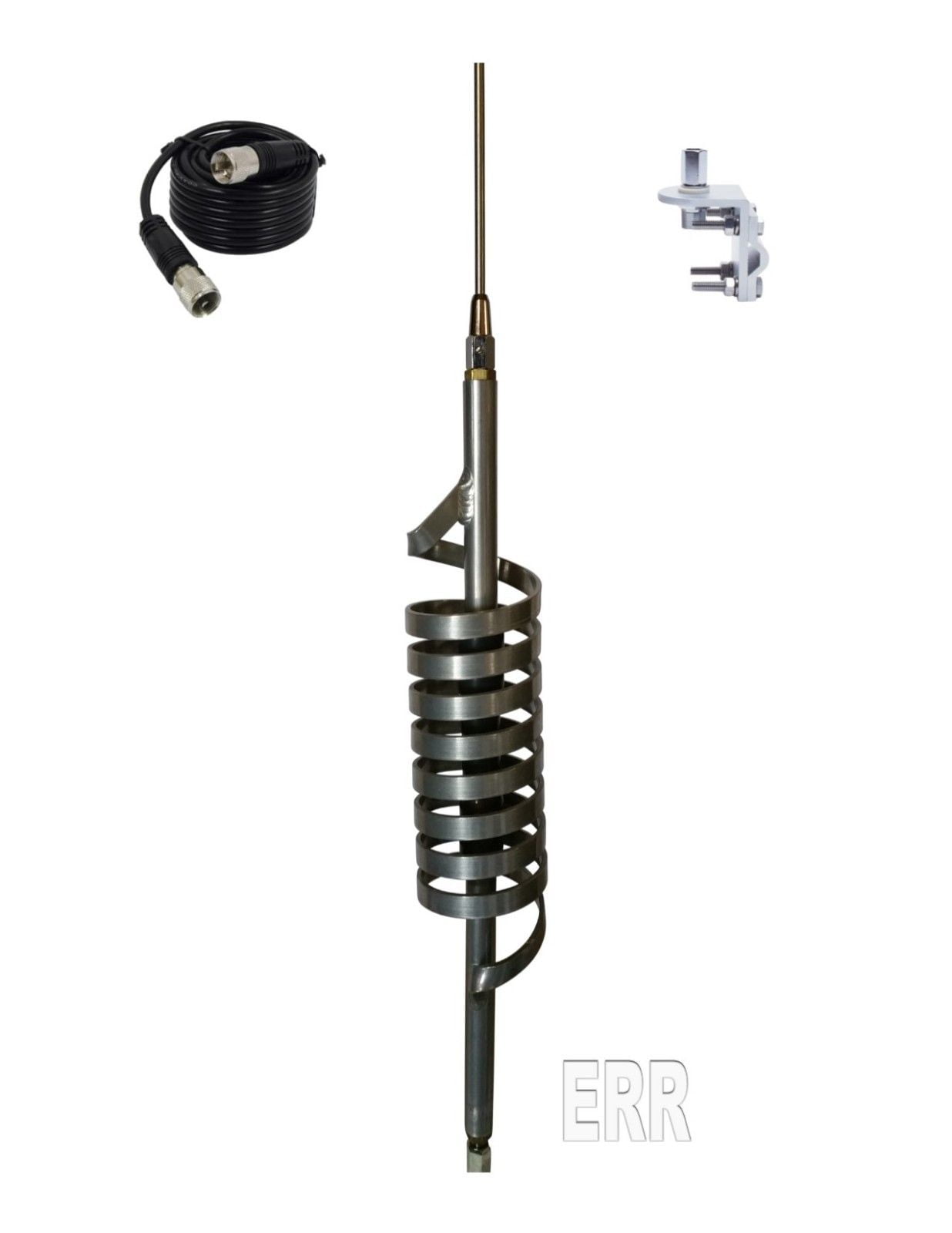 Monkey Made MM9 CB Radio Antenna, Medium Shaft, 18FT COAX, BRACKET