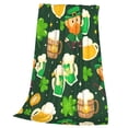 thumbnail image 3 of Bingfone St Patrick'S Day10 Print Flannel Fleece Blanket Throw Blanket For Bed,Sofa,Couch,Travel,Camping(40"X30"), 3 of 9