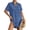 Blue, variant on Women Swimsuit Cover up Shirt Dress Women Button Down Bathing Suit Beachwear Sun Protection Blouse