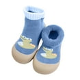 thumbnail image 4 of Dmsael toddler sock shoes Baby Sock Shoes Toddler Walking Shoes Infant Non-Slip Slippers Soft Rubber Sole Sneakers for Baby Boys Girls Blue,8.5, 4 of 5