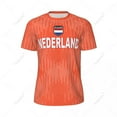 thumbnail image 2 of Unisex Netherlands Flag 3D Printed T-shirt Fans Mesh tshirt For Running Bike Soccer Tennis Fitness Sports Exclusive, 2 of 11