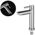 thumbnail image 2 of Outdoor Sink Single Cold Basin Faucet, Stylish Design For Outdoor Spigot And Rv Sink Use (Silver), 2 of 3