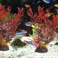 thumbnail image 2 of IFANLANDOR 2Pcs Artificial Aquatic Plants Bright Colors Fish Hiding Place 28X8Cm, 2 of 4