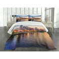 thumbnail image 3 of Ambesonne United States Quilted Bedspread Set 3 Pcs, Cumberland River, Queen Size, Multicolor, 3 of 5