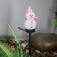 thumbnail image 4 of LED Solar Outdoor Light Christmas Snowman Inserted In The Ground Decoration Landscape Lawn Light Waterproof Garden Decoration, Pink, 4 of 5