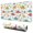 White Cartoon Dinosaurs-3, variant on Long Mouse Pads for Desk,White Cartoon Dinosaurs Pumpkins Pattern Desk Mats on Top Of Desks, Desk Mouse Pad Extra Large with 3mm Non-Slip Base and Stitched Edge for Gaming,Office,Work,Home 31.5"x11.8"