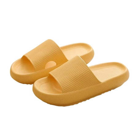 

Non-slip Ultra-Soft Slippers 4cm EVA Flip Flop Athletic Sandal for Summer Bathroom Home Office Solid New