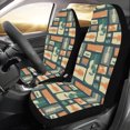 thumbnail image 2 of Acoustic Guitar Pattern Print Design 02 Universal Fit Car Seat Covers, 2 of 2