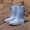 Blue, variant on KANG Boots Women Non Detachable With Cotton Inside Rain Boots Outdoor Rubber Waterproof Shoes Rain Boots Collar Gardening Boots Ultra Lightweight Portable Garden Shoes