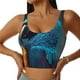 thumbnail image 1 of Balery Modern Style Blue Parrot Sujetadores deportivos con espalda cruzada para mujer, acolchados, sin costuras, de alto impacto, ideales para yoga, gimnasio, entrenamiento y fitness.-X-Large, 1 of 8