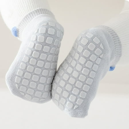 

TOWED22 Infant Autumn Winter Thick Children s Floor Socks Dotted Glue Baby Cartoon Short Socks Solid Color Boneless Girl Stuff B