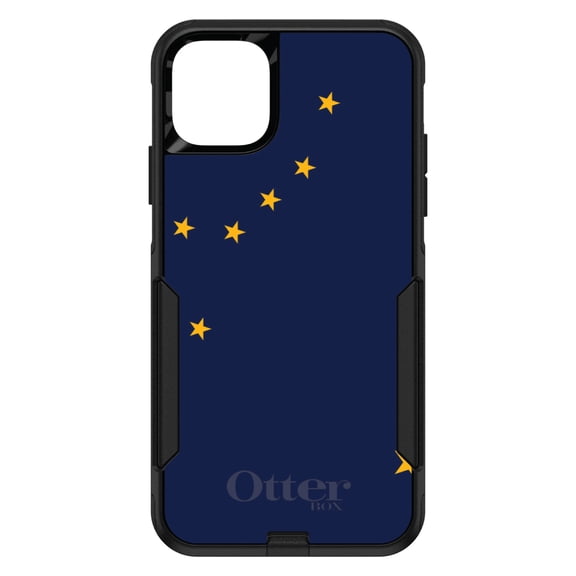 DistinctInk OtterBox Commuter Custom Case for Apple iPhone 15 (6.1" Screen) - US State Flag - Tempered Glass Back