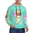 thumbnail image 2 of Johaoi Bluey Print Adult Hoodie Sweatshirt,Pullover Hooded Sweatshirt Aautumn Athletic Hoodie for Men-Small, 2 of 7