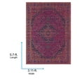 thumbnail image 5 of Livabliss Area Rugs for Living Room, 4x6 Harput Traditional Pink Rug, Bedroom Dining Room Home Decor Stain Resistant Carpet (3'11" x 5'7"), 5 of 7