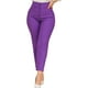 thumbnail image 3 of ulafbwur Pantalones De Mujer Pantalones De Traje Plisados De Cintura Alta Bolsillos Noveno Largo Color Sólido Pierna Recta Negocios, 3 of 5