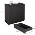 thumbnail image 2 of 1-4 Drawers Bedroom Nightstand, Wooden Drawer Dresser, Bedroom End Table Sofa Side Table with Drawer and Storage Cabinet, Living Room Furniture, 2 of 10