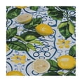 thumbnail image 4 of BANET Blue Tile Tablecloth Waterproof for Rectangle/Square Tablecloth , Lemon Floral Table Cloth Cover for Fall Christmas white, 4 of 8