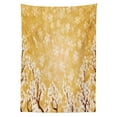 thumbnail image 3 of Ambesonne Floral Tablecloth Rectangular Table Cover, Trees Blossom in Spring, 60"x84", Yellow and White, 3 of 4