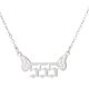 thumbnail image 1 of Joyería de Acero Inoxidable Mujeres Luz Ángel Número Colgante Collar 000 999, 1 of 6
