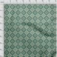thumbnail image 4 of oneOone Georgette Viscose Dusty Teal Green Fabric Damask Quilting Supplies Print Sewing Fabric By The Yard 42 Inch Wide, 4 of 5