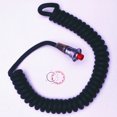 thumbnail image 1 of TCI Automotive Push Button Switch 388400 Drag Race; Microswitch; Bulkhead Mount; 5/8 Inch Fine Thread; 10 AMP; Spiral Cord; 7 Foot, 1 of 2