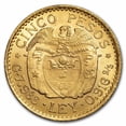 thumbnail image 2 of 1925 Colombia Gold 5 Pesos Coin BU, 2 of 2