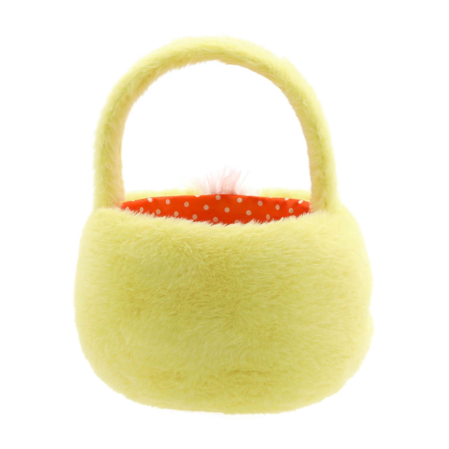 Façon de célébrer le panier en peluche de poussin joufflu