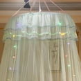 thumbnail image 3 of White Bed Canopy for Girls Mosquito Net Princess Crib Netting Room Decor, Ceiling Tent to Cover Toddler Crib, Single, Twin, Full, Queen Size Kids Bed Curtains, 3 of 6