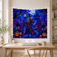 thumbnail image 5 of Stands Ghoulish Ringmaster With Like Skeletal Figure Dressed, Spooky Gothic for Gothic Decor Fans, Dark Art Decor, Halloween Gift, Tapestry Wall Hanging for Bedroom and Dorm, 5 of 7