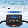 thumbnail image 6 of Electric Foldable Treadmill w/3 Manual Adjustable Incline, 16'' Wide Tread Belt Treadmills for Home, Digital Folding Exercise Machine w/12 KM/h Max Speed for Home & Gym Cardio Fitness, S1662, 6 of 8
