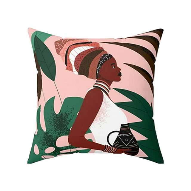Transemion Throw Pillows Cover Soft And Durable For Home Decoration Easy To Clean Polyester Cushion Cover Pillow Cover Fit W0134-9 1Set
