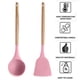 thumbnail image 3 of Utensilios de cocina del silicón de la cocina, sistema del utensilio de cocina de 2 piezas, utensilios de cocina de madera fáciles de limpiar, 3 of 5