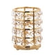 thumbnail image 1 of Porta brochas de maquillaje con encaje hueco de cristal, ideal para el hogar (tamaño grande, dorado), 1 of 7