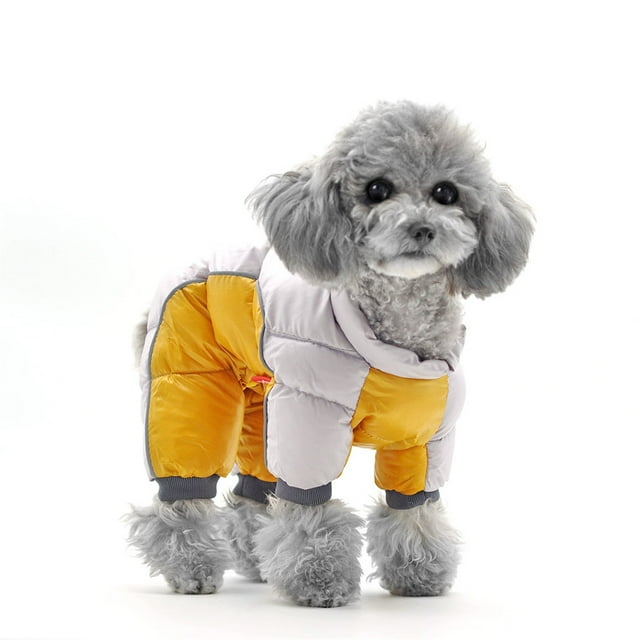 Riforla Pet Dog Camouflage Cotton Padded Jacket Cold Proof Jacket Jacket Pet Sweater Yellow M